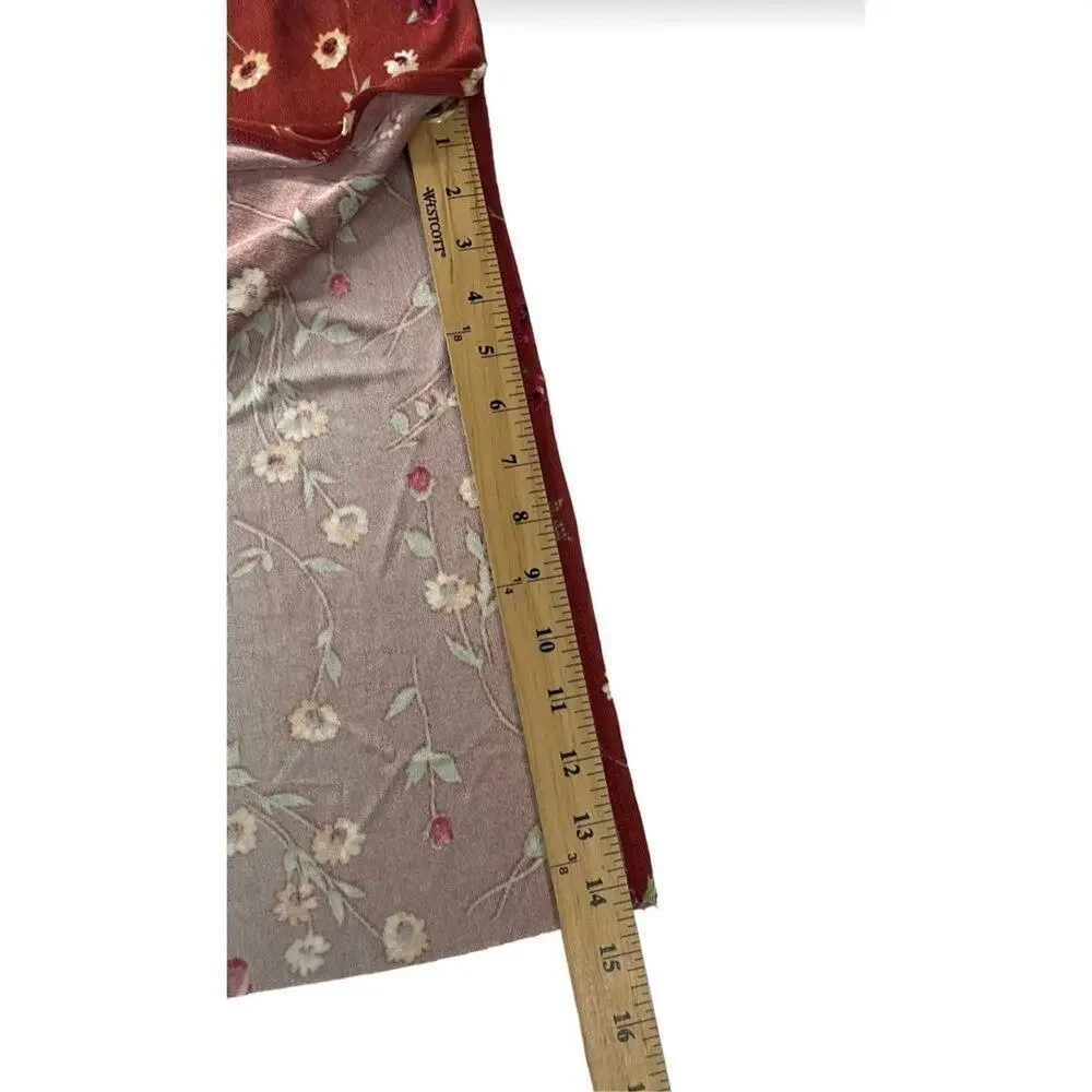 Danielle Bernstein By WeWoreWhat Roses And Daisies‎ Pull On Tie Skirt Small New